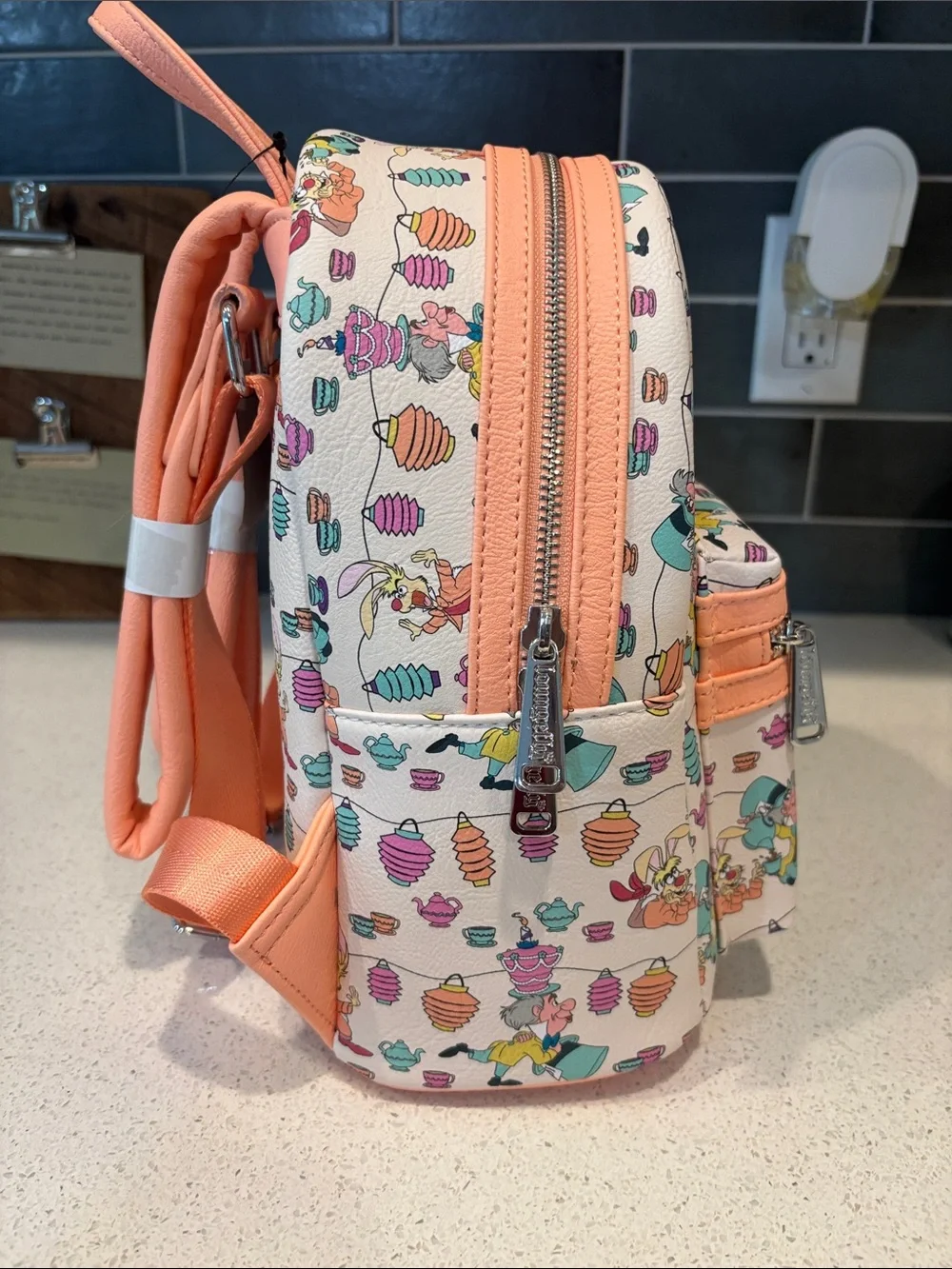 Loungefly Disney Alice in Wonderland Tea Party Backpack NWT